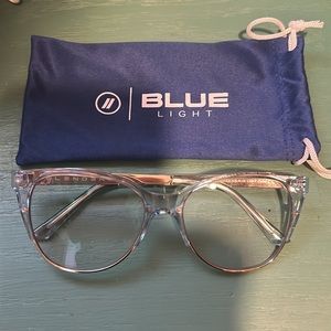 **BLUE LIGHT** Starlet Blue Light Glasses (Light Blue and Silver)